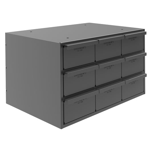 9 Drawers (Vertical), 11-5/8" Deep, Gray