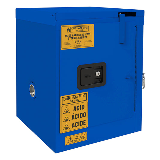 Corrosive Storage, 4 Gallon, Self Close
