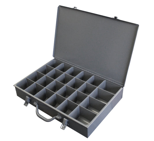 Large, Steel Compartment Box, 24 Opening