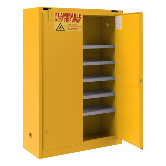 Flammable Storage, 60 Gallon, Self Close
