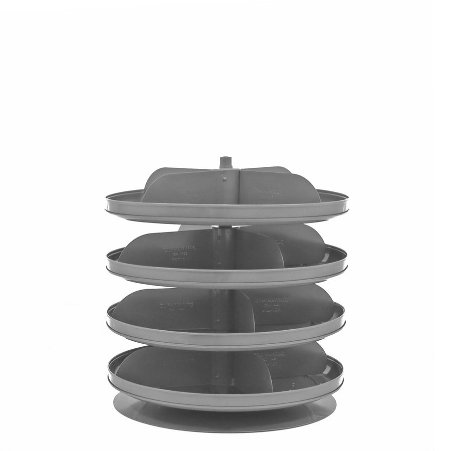 17" Revolving Rotabin, 4 Shelves