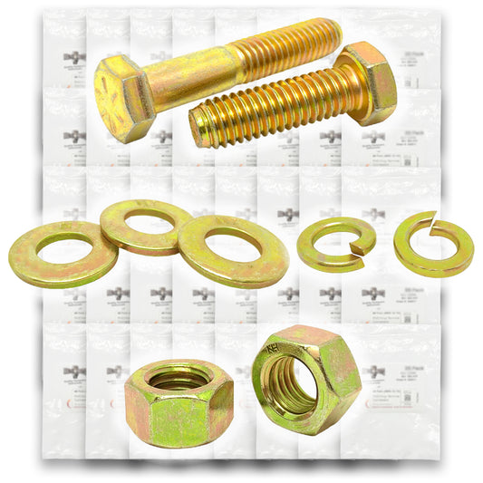 Inch Grade 8 Hex Cap Screws, Hex Nuts, Flat & Lock Washers - 4022 PCS