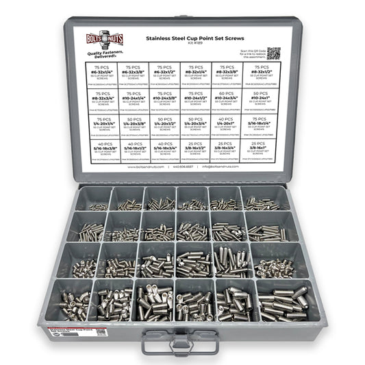 Inch Stainless Steel Cup Point Allen Socket Set Screw Coarse - 1396 PCS