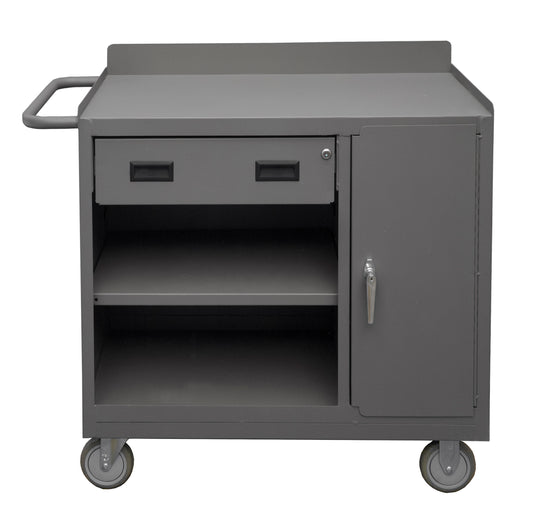 Mobile Bench Cabinet, 2 Adj. Shelves