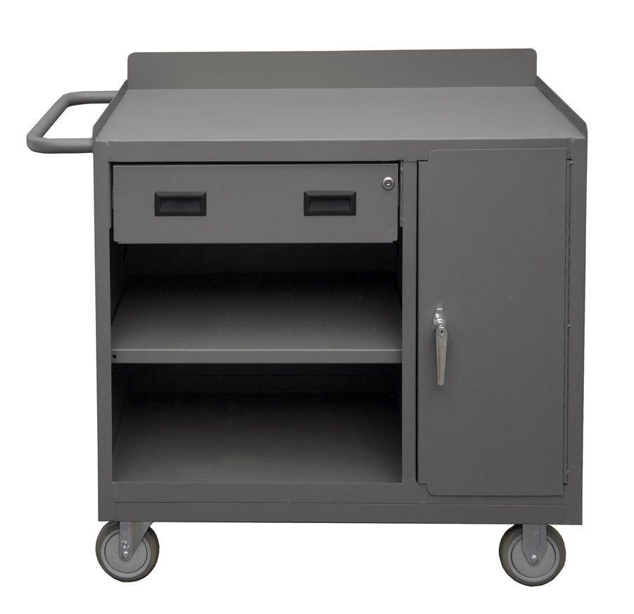 Mobile Bench Cabinet, 2 Adj. Shelves