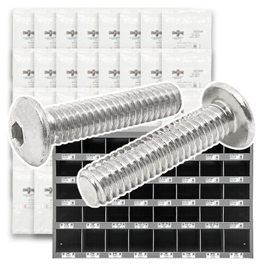 Metric Stainless A4-70 Button Socket Head Cap Screws - 1521 PCS