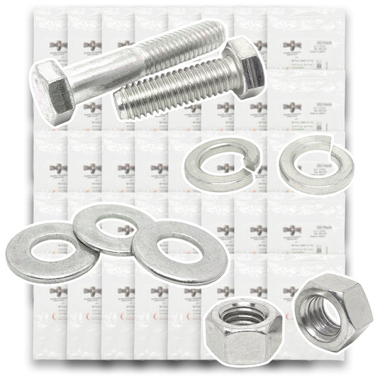 Inch 316 Stainless Hex Cap Screws, Hex Nuts, Flat & Lock Washers - 2011 PCS