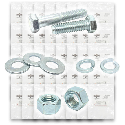 Inch Grade 5 Hex Cap Screws, Hex Nuts, Flat & Lock Washers - 573 PCS