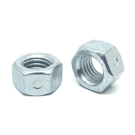 7/16"-14 Steel Two Way Reversible Hex Lock Nuts Zinc