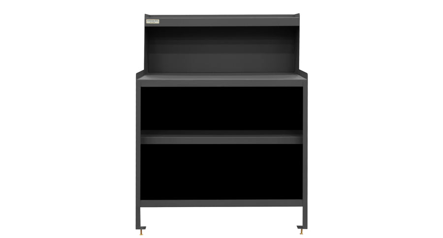 Stationary Workstation, 2 Shelf, No Door