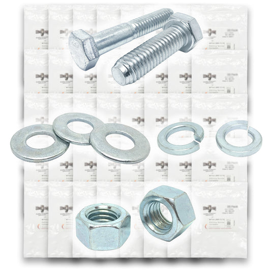 Metric Class 8.8 Coarse Hex Cap Screws, Hex Nuts, Flat & Lock Washers - 2011 PCS