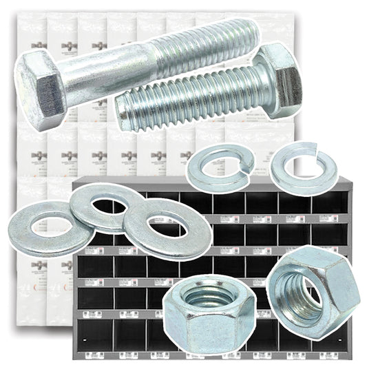 Metric Class 10.9 Coarse Hex Cap Screws, Hex Nuts, Flat & Lock Washers - 2012 PCS