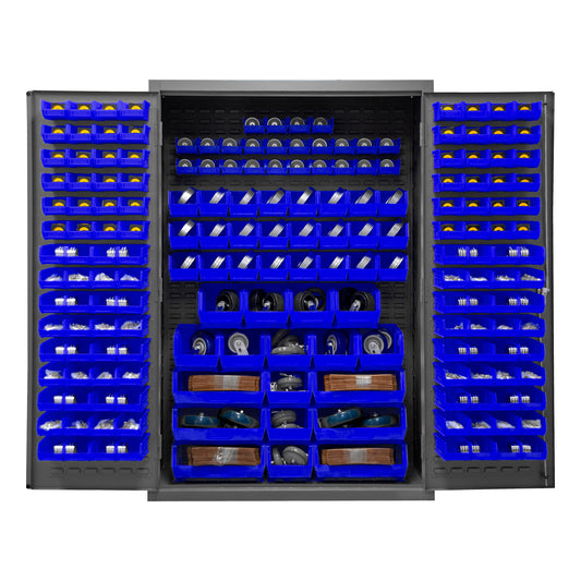 Cabinet, 186 Blue Bins