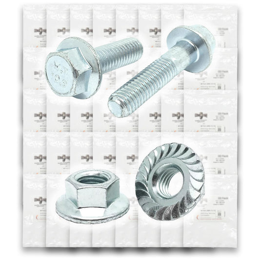 Metric Class 10.9 JIS Hex Flange Frame Bolts & Serrated Nuts Assortment M6-M10 762 PCS