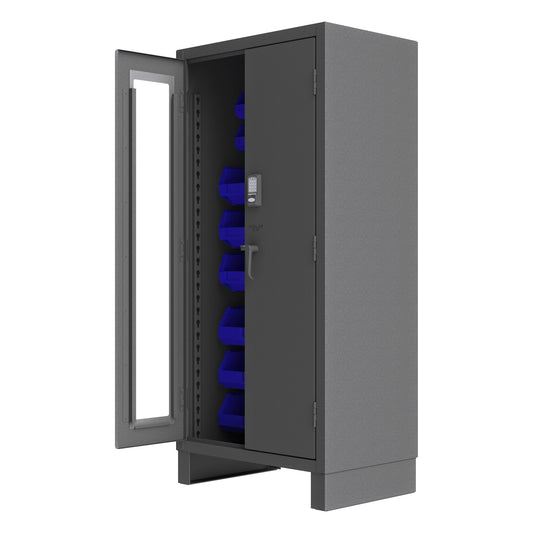 Access Control Cabinet, 30 Blue Bins