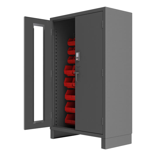 Access Control Cabinet, 42 Red Bins