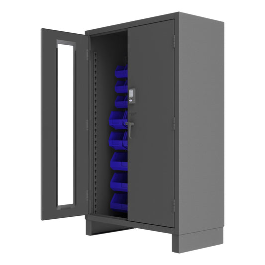 Access Control Cabinet, 42 Blue Bins