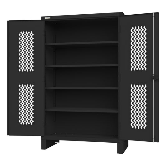 Cabinet, 4 Shelves, Black