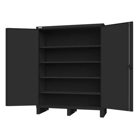 Cabinet, 4 Shelves, Black