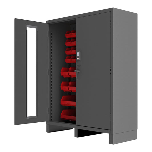 Access Control Cabinet, 54 Red Bins