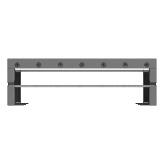 Wire Spool Rack Attachment, 2 Rod, Gray