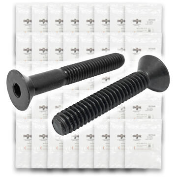 Metric Class 12.9 Flat Socket Head Cap Screws - 1511 PCS