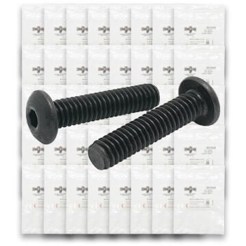 Metric Class 12.9 Button Socket Head Cap Screws - 1511 PCS