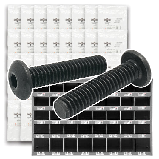Alloy Button Socket Head Cap Screws Black Oxide- 1656 PCS