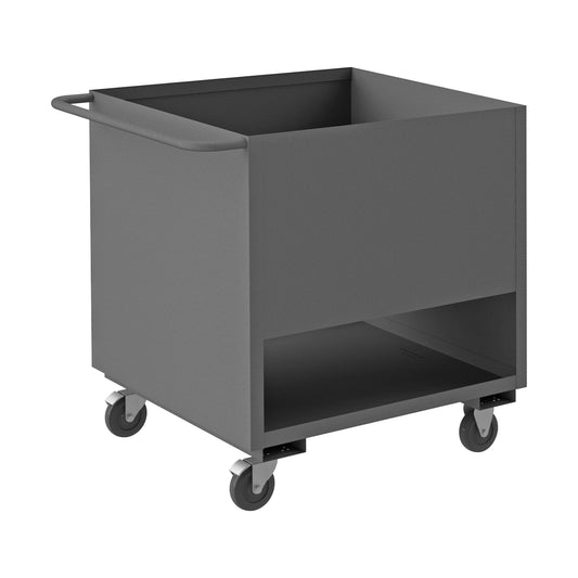 4 Sided Solid Low Deck Truck, 2 Shelves