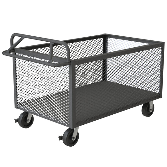 4 Sided Mesh Box Truck, Ergonomic Handle