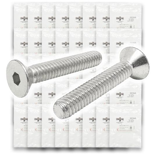 Metric A2-70 Stainless Steel Flat Socket Screws - 608 PCS