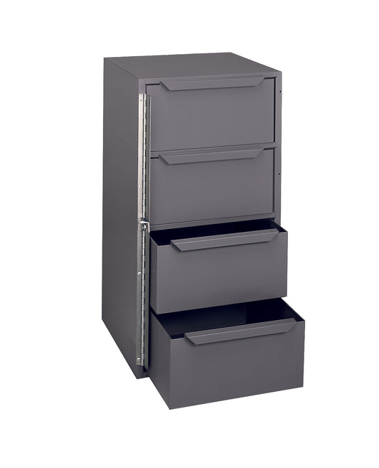 4 Drawer, Steel, Pad-Lockable Hinge