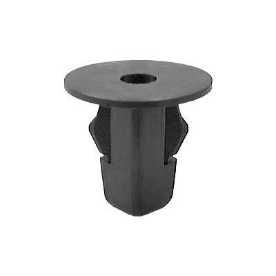 #12 (5.5mm) Black Nylon Grommet, 9mm Square Hole, 18mm Stem, 20mm Head