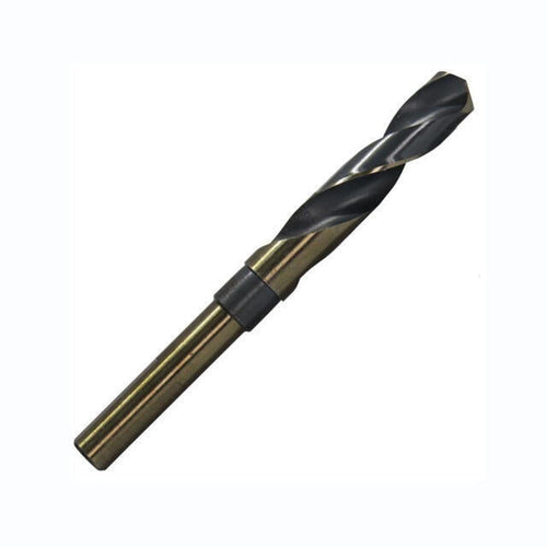 45/64" HSS Reduced Shank Black & Gold 135° Drill Bit, 3/8" Shank