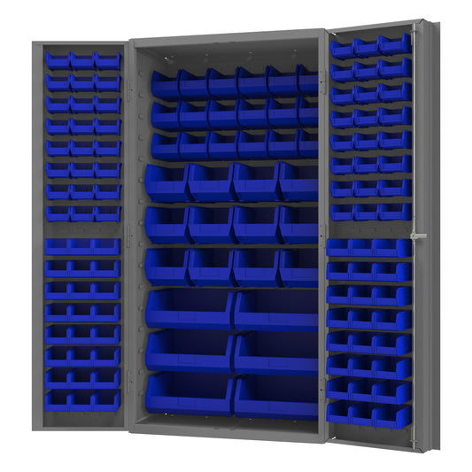 Cabinet, 132 Blue Bins