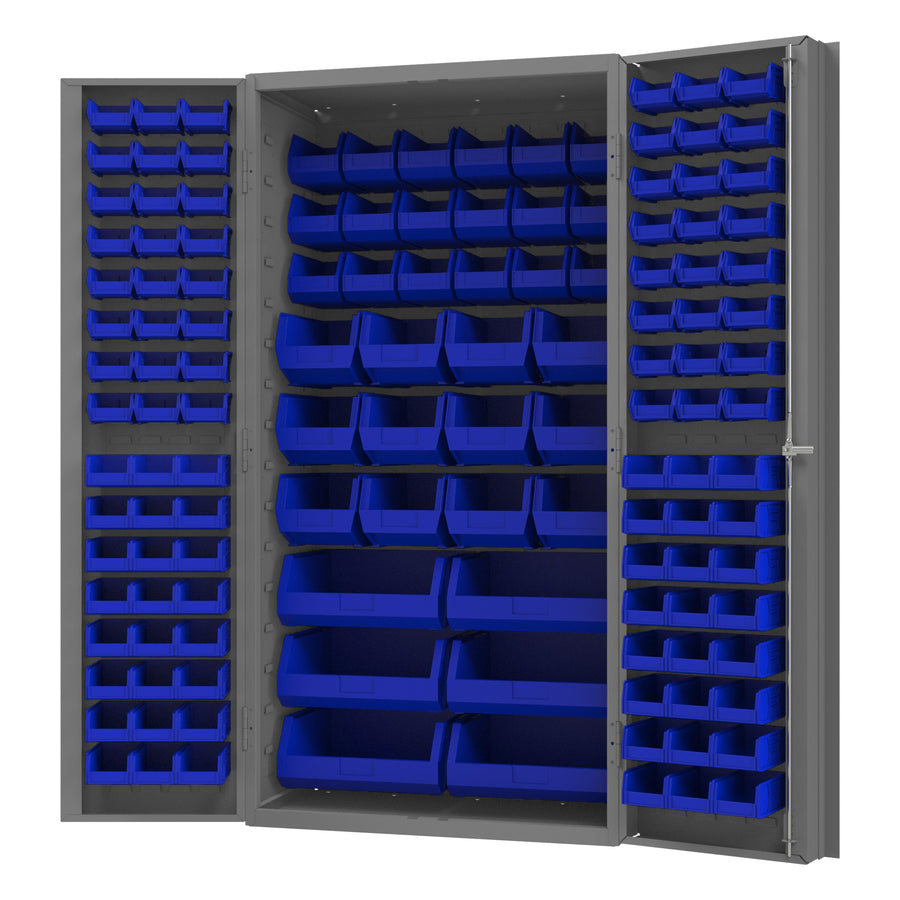 Cabinet, 132 Blue Bins