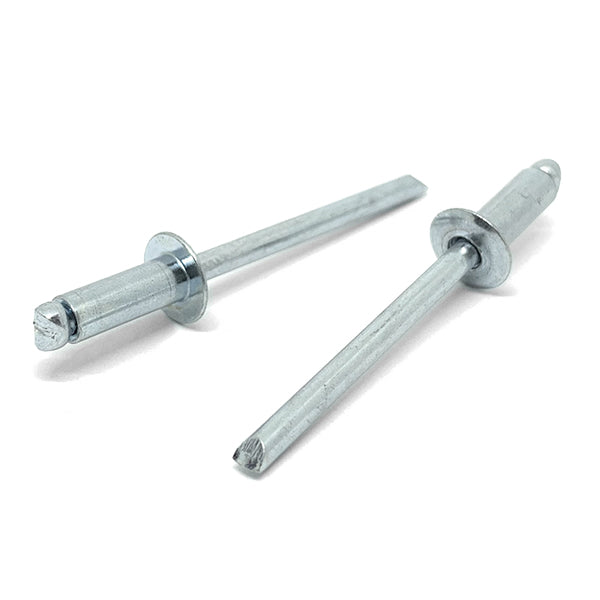 5/32" Dia 1/8"-3/16" (53) Grip - Dome Head Blind Rivets Alum/Alum Mandrel