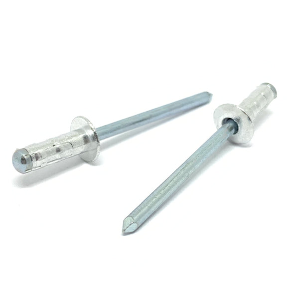 3/16" Dia 9/16"-3/4" (610-612) Grip - Multi Grip Dome Head Blind Rivets Aluminum/Steel Mandrel
