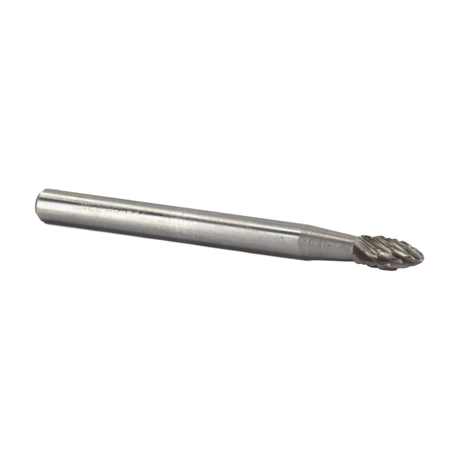 SH-53 3/16" X 3/8" SH53 Flame Carbide Bur 1/8" Shank