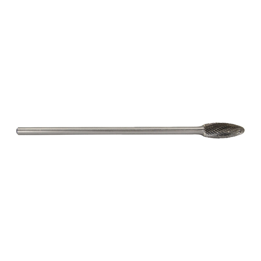 SH-5 1/2" X 1-1/4" 6" Long Shank Flame Carbide Bur 1/4" Shank