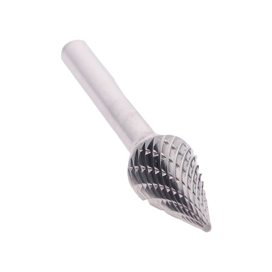 SM-1 1/4" X 1/2" Cone Pointed End Carbide Bur 1/4" Shank