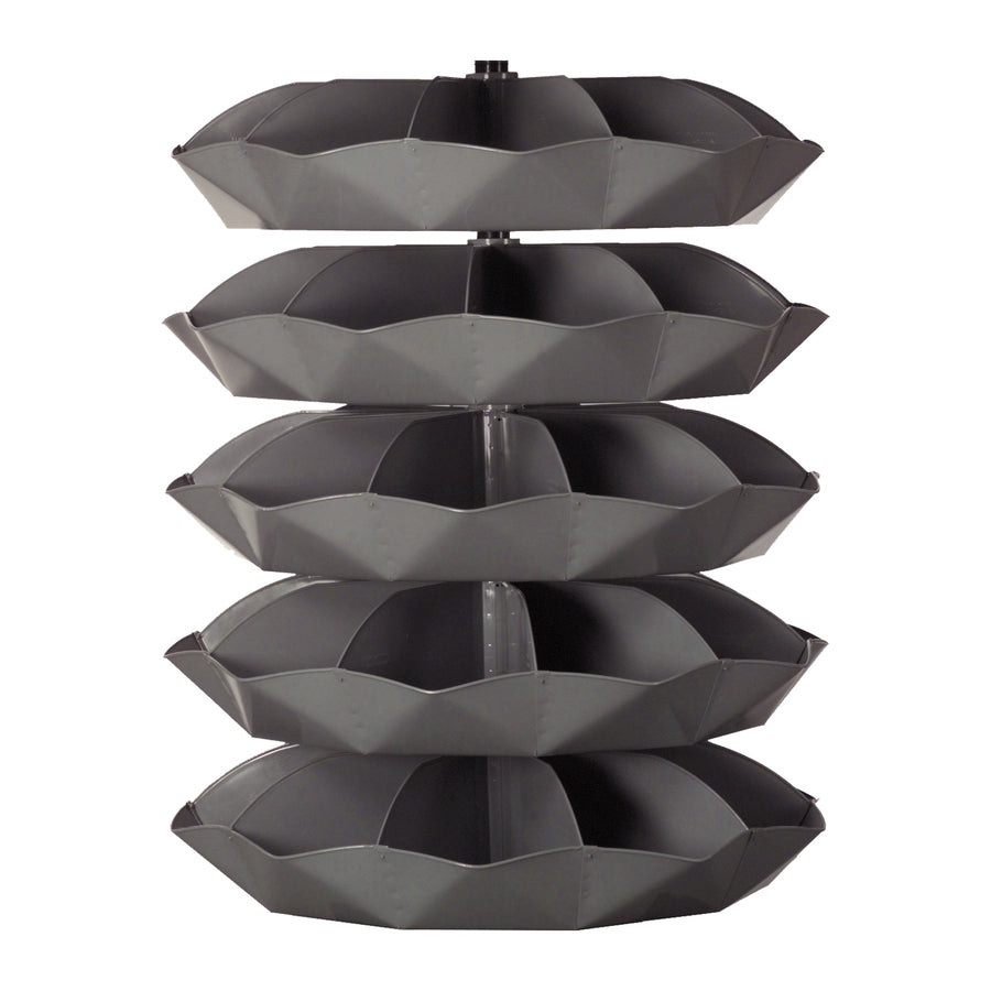 44" Metal Revolving Rotabin with 50 Compartments