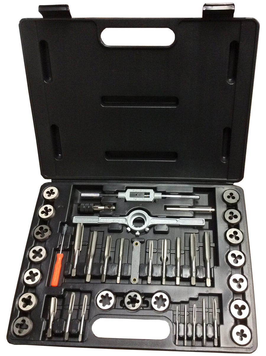 3.00mm - 12.00mm Carbon Steel Tap and Die Set with Round Die
