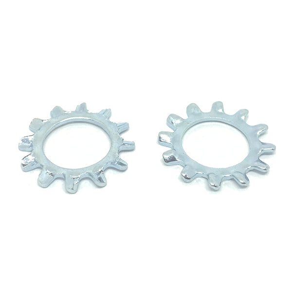 M6 Class 10 External Tooth Lock Washers Zinc Clear