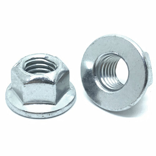 M16-2.0 Class 8 Hex Flange Prevailing Torque Top Lock Nuts Zinc Clear