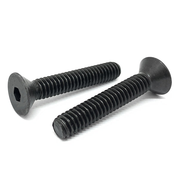 M8-1.25x45 Class 12.9 Alloy Flat Socket Head Cap Screws Black Oxide