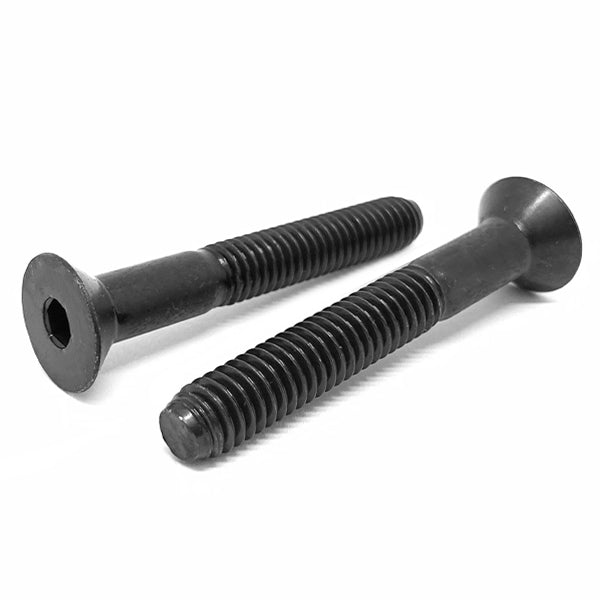 M8-1.25x80 Class 12.9 Alloy Flat Socket Head Cap Screws Black Oxide