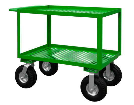 Garden Cart, 2 Perforated Shelves