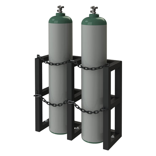 Gas Cylinder Rack for 2 Vert. Cylinders