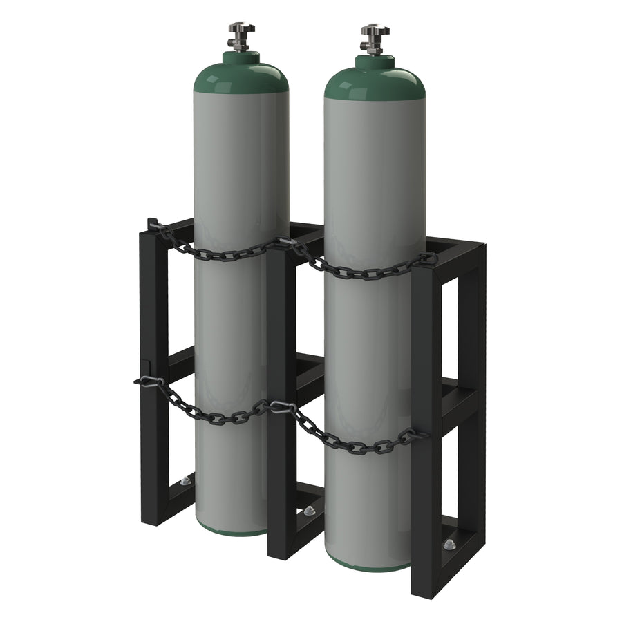 Gas Cylinder Rack for 2 Vert. Cylinders